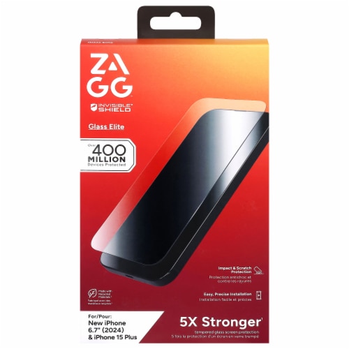 Zagg™ Is-Glass Elite E-Apple-Dwight LGPL/15+CFS-FG Perspective: front