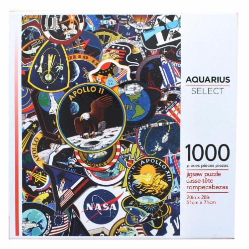 NASA Mission Patches 1000 Piece Jigsaw Puzzle Perspective: front
