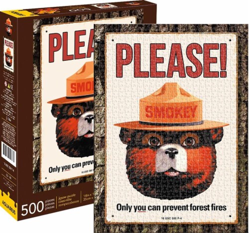 Smokey Bear 500 Piece Jigsaw Puzzle Perspective: front