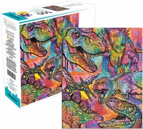 Dean Russo Dinosaurs 500 Piece Jigsaw Puzzle Perspective: front