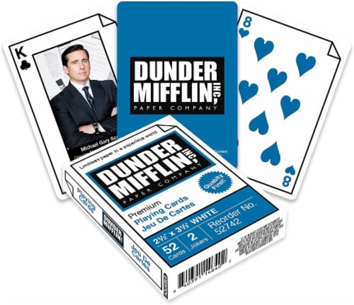The Office Dunder Mifflin Playing Cards | 52 Card Deck + 2 Jokers Perspective: front