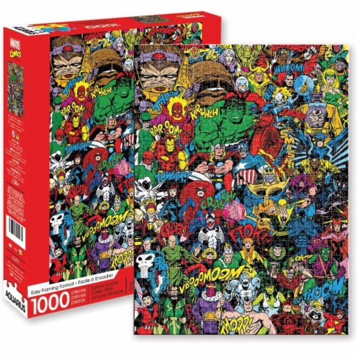 Avengers 829724 Marvel Retro Cast Character Lineup Jigsaw Puzzle, 1000  Piece, 1 - Kroger