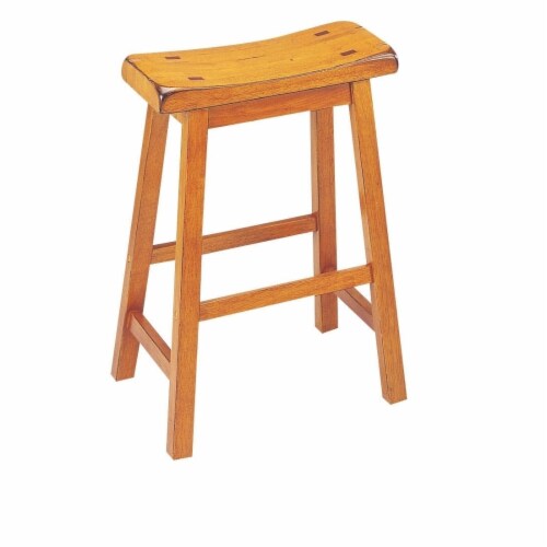 wooden-counter-height-stools-with-saddle-seat-oak-brown-set-of-2