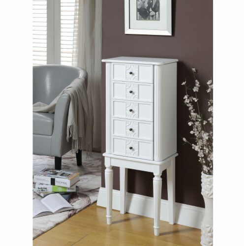 ACME Tammy Jewelry Armoire in White 1 Fry s Food Stores