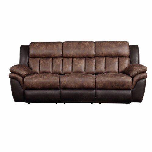 Sofa Motion Toffee Espresso Polished Microfiber 1 Fred Meyer