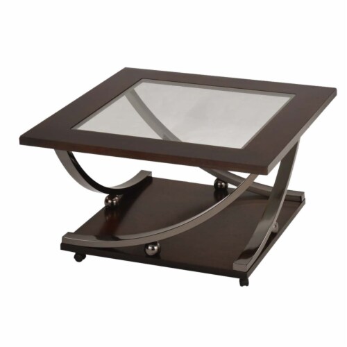 FABATO 2-Tier Coffee Table With Storage Shelf And 2 Drawers
