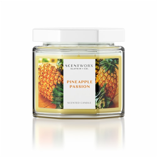 Scentworx Scented Jar Candle - Pineapple Passion Perspective: front