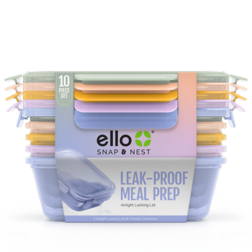 Ello® Snap and Nest Meal Prep Set Perspective: front