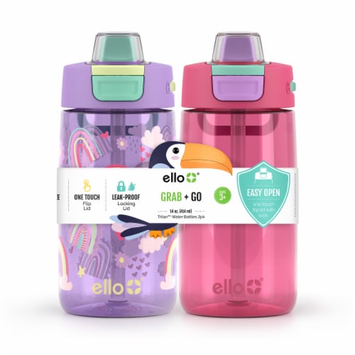 Ello® Colby Tritan 14oz Bottle Multipack Perspective: front