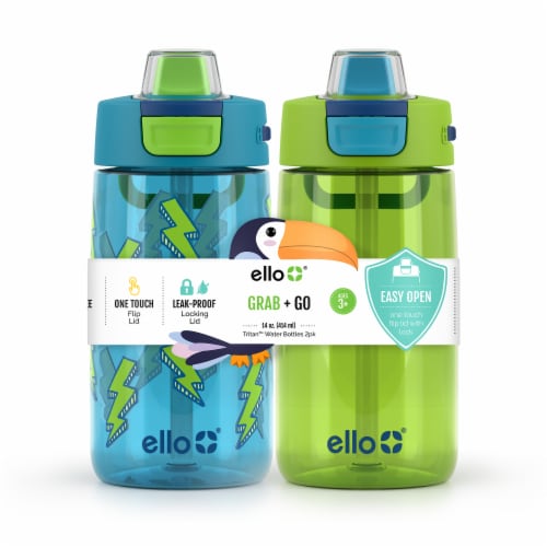 Ello® Colby Tritan 14oz Bottle Multipack Perspective: front
