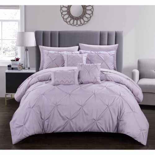 Pinch Pleat Microfiber Comforter