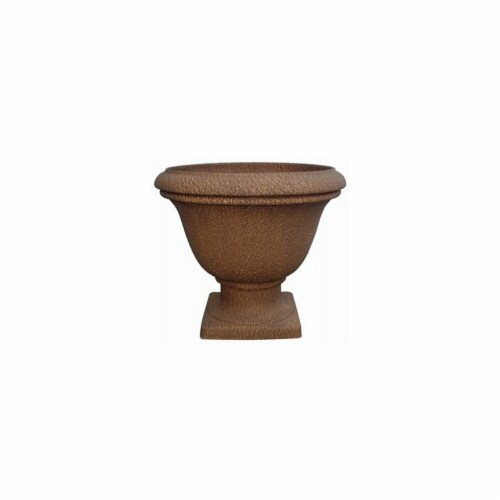 Williams Bay Products 199837 16 in. Lillian Rust Urn Perspective: front