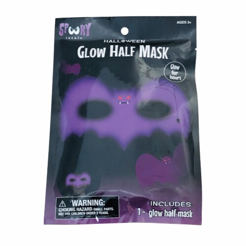 Glow Bat Half Mask Perspective: front