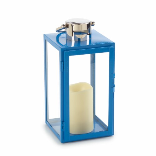 Smart Design Nemo Blue LED Candle Lantern Perspective: front