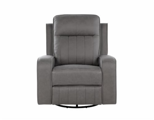 RoomSense Nova Swivel Recliner Tahoe Light Grey Perspective: front