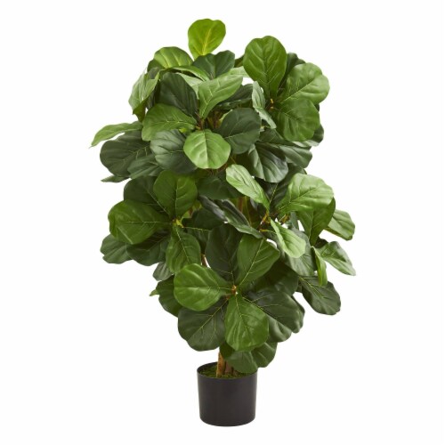 Nearly Natural 5551 3.5 ft. Fiddle Leaf Artificial Tree Perspective: front