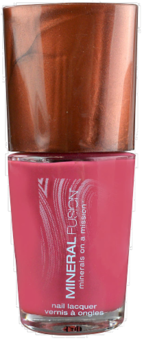 Mineral Fusion Rose Quartz Nail Polish Perspective: front
