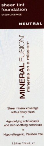 Mineral Fusion Neutral Sheer Tint Foundation Perspective: front