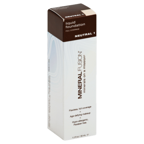 Mineral Fusion Neutral 1 Liquid Foundation Perspective: front