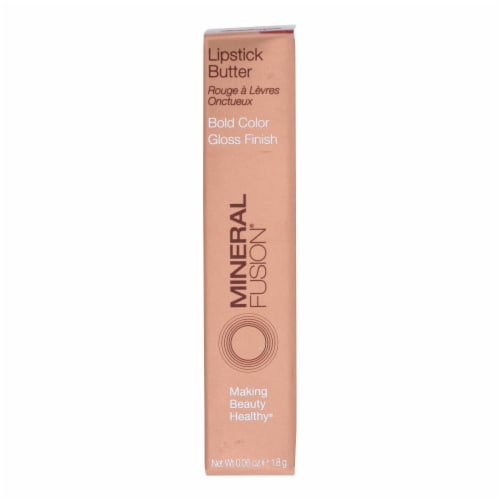 Mineral Fusion Pomegranate Lipstick Butter Perspective: front