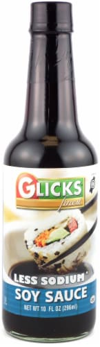Glicks® Low Sodium Soy Sauce Perspective: front