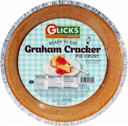 Glicks Graham Cracker Pie Crust Perspective: front