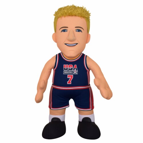 Bleacher Creatures USA Basketball Larry Bird 10  Plush Figure- A Legend for Play or Display Perspective: front