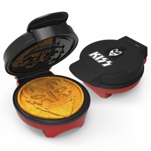 Uncanny Brands KISS Demon Waffle Maker- You Wanted The Best Kiss Army Waffle Perspective: front
