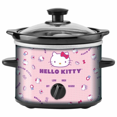 Uncanny Brands Hello Kitty 2 QT Slow Cooker Perspective: front