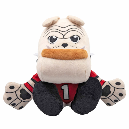 Bleacher Creatures Georgia Bulldogs Hairy Dawg Mascot 8  Kuricha Sitting Plush Perspective: front