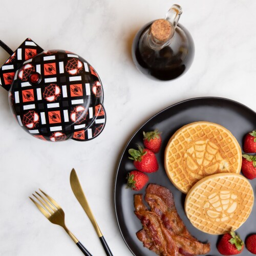Uncanny Brands Marvel Miles Morales Mini Waffle Maker Perspective: front