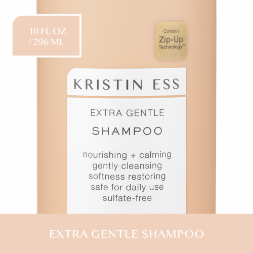 Kristin Ess Extra Gentle Shampoo For Sensitive Scalp + Dry Hair - Hydrating - Sulfate Free + Vegan Perspective: front