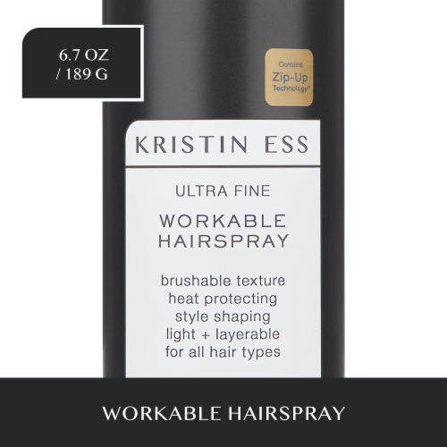 Kristin Ess Ultra Fine Workable Hairspray Hair Spray Perspective: front