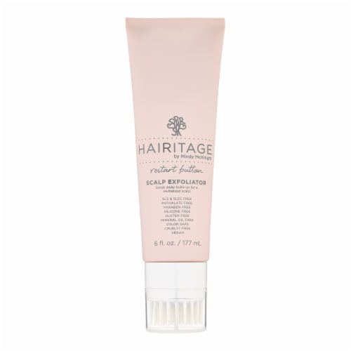 Hairitage Witch Hazel Scalp Exfoliator Scrub Vegan Clarifying Scrub For Build-Up + Residue Perspective: front
