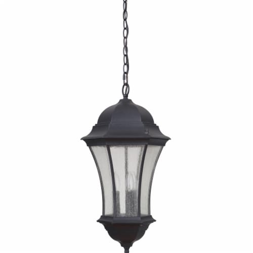 Mariana Home 513212 Crandall 3 Light Outdoor Hanging Lantern - Black Perspective: front