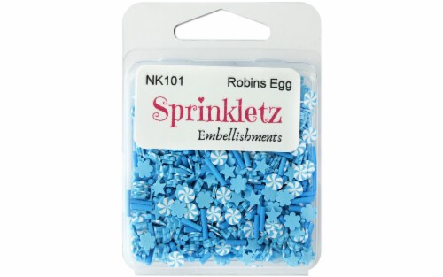Buttons Galore Sprinkletz Embellishments 12g-Robins Egg Perspective: front