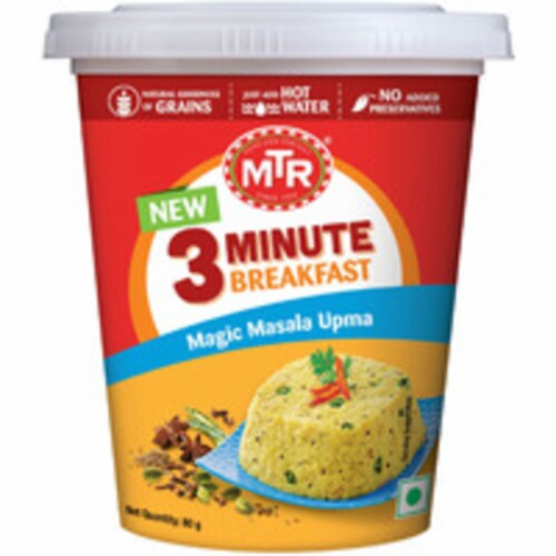 MTR 3 Minute Breakfast Cup Magic Masala Upma - 79 Gm (2.82 Oz) Perspective: front