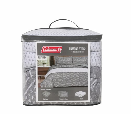 Coleman Diamond Stitch Bedding Set - 4 Piece Perspective: front