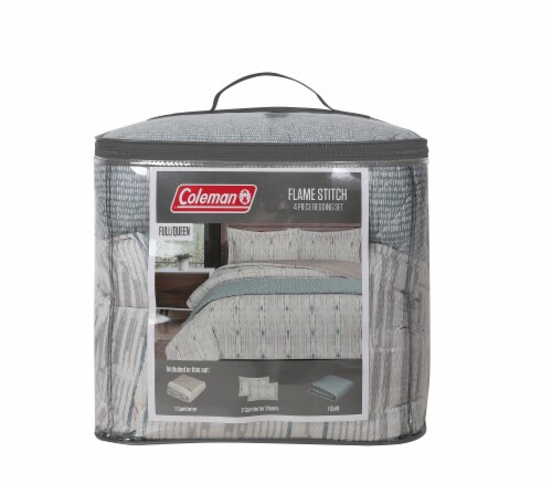 Coleman Flame Stitch Bedding Set - 4 Piece Perspective: front