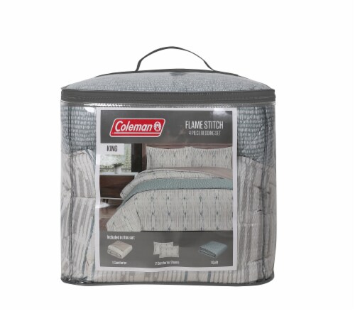 Coleman Flame Stitch Bedding Set - 4 Piece Perspective: front