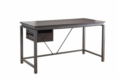 Sunjoy Studio Space Inspire Workbench Home Office Desk - Brown Perspective: front