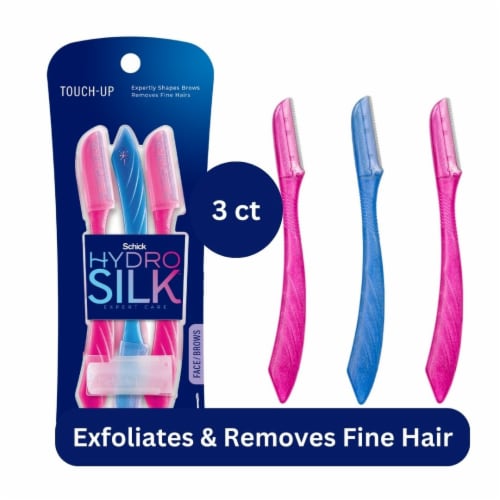 Schick Hydro Silk Touch-Up Multipurpose Exfoliating Facial Razor and Eyebrow Shaper  Perspective: front