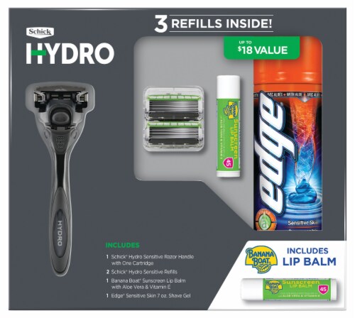 Schick Hydro3 Refill Blade Cartridges for Men, 4 ct