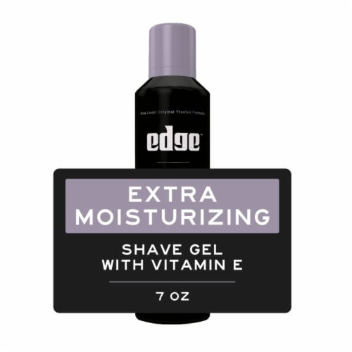 Edge Extra Moisturizing Shave Gel for Men Hydrating Unscented Perspective: front
