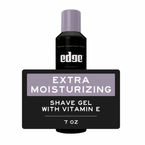 Edge Extra Moisturizing Shave Gel for Men Hydrating Unscented Perspective: front
