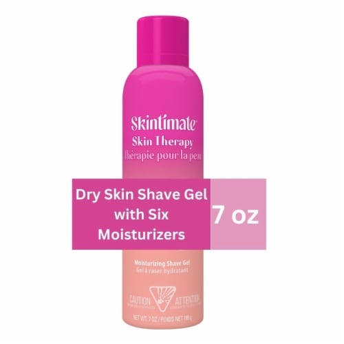Skintimate Skin Therapy Dry Skin Shave Gel for Women with Six Moisturizers Protects Skin Perspective: front