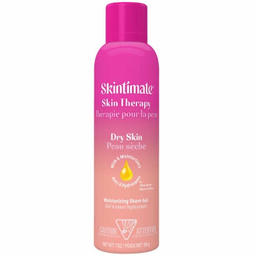 Skintimate Skin Therapy Dry Skin Moisturizing Women's Shave Gel With Lanolin And Vitamin E Perspective: front