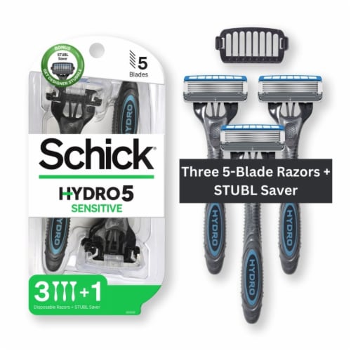 Schick® Hydro Ultimate Comfort 5-Blade Disposable Razors Perspective: front