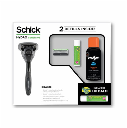 Schick Hydro Sensitive Men's Razor Gift Set Perspective: front