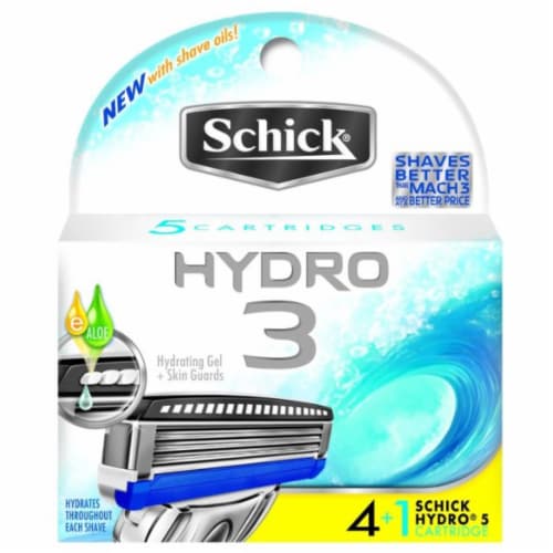 Schick Hydro 3 Shaving Cartridges, 5 ct - Fry's Food Stores